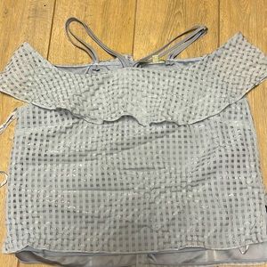 Woman’s blouse color light blue size L